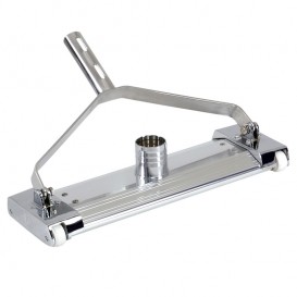 Barredora limpiafondos de aluminio extrusionado anodizado y latón cromado