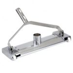 Barredora limpiafondos de aluminio extrusionado anodizado y latón cromado