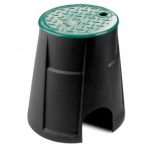 Caja para válvula de riego circular 5" con tapa de cierre a presión
