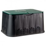 Caja para válvula de riego rectangular JUMBO con tapa de cierre mediante tornillo