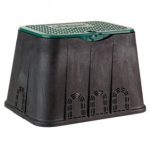 Caja para válvula de riego rectangular STANDARD con tapa de cierre mediante tornillo