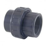 Enlace mixto 3 piezas PVC cementar y roscar hembra