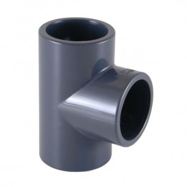 Te 90° PVC cementar