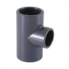 Te reducida 90º PVC cementar