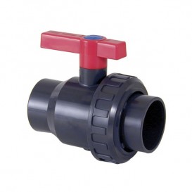 Válvula de bola Uniblock PVC PE-EPDM cementar